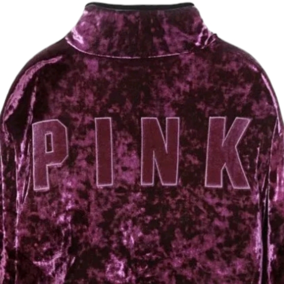 Victoria's Secret PINK limited edition Oversized velvet Sherpa reversible coat - Picture 4 of 10
